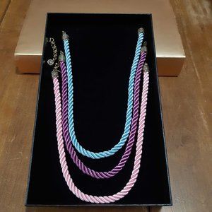 Heidi Daus Elegant Essentials Set of 3 Cord Necklaces